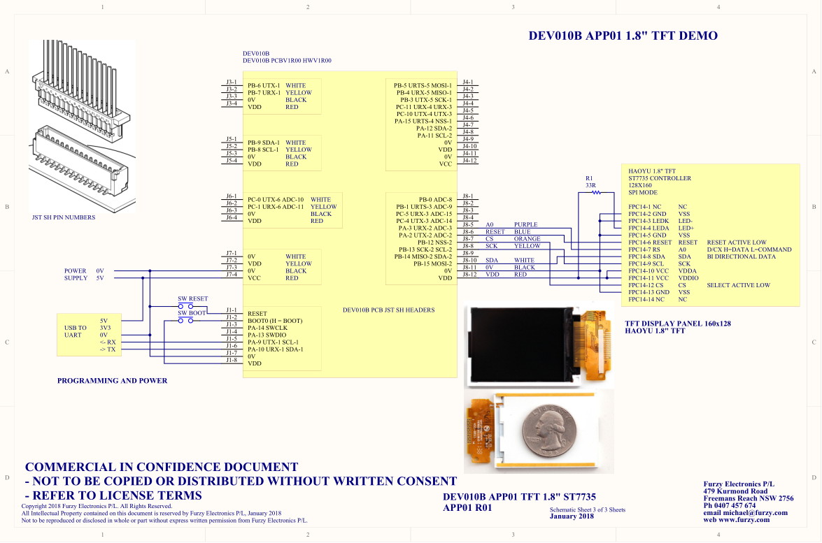 DEV010B APP01 TFT1_8 SCH Sheet03 R01